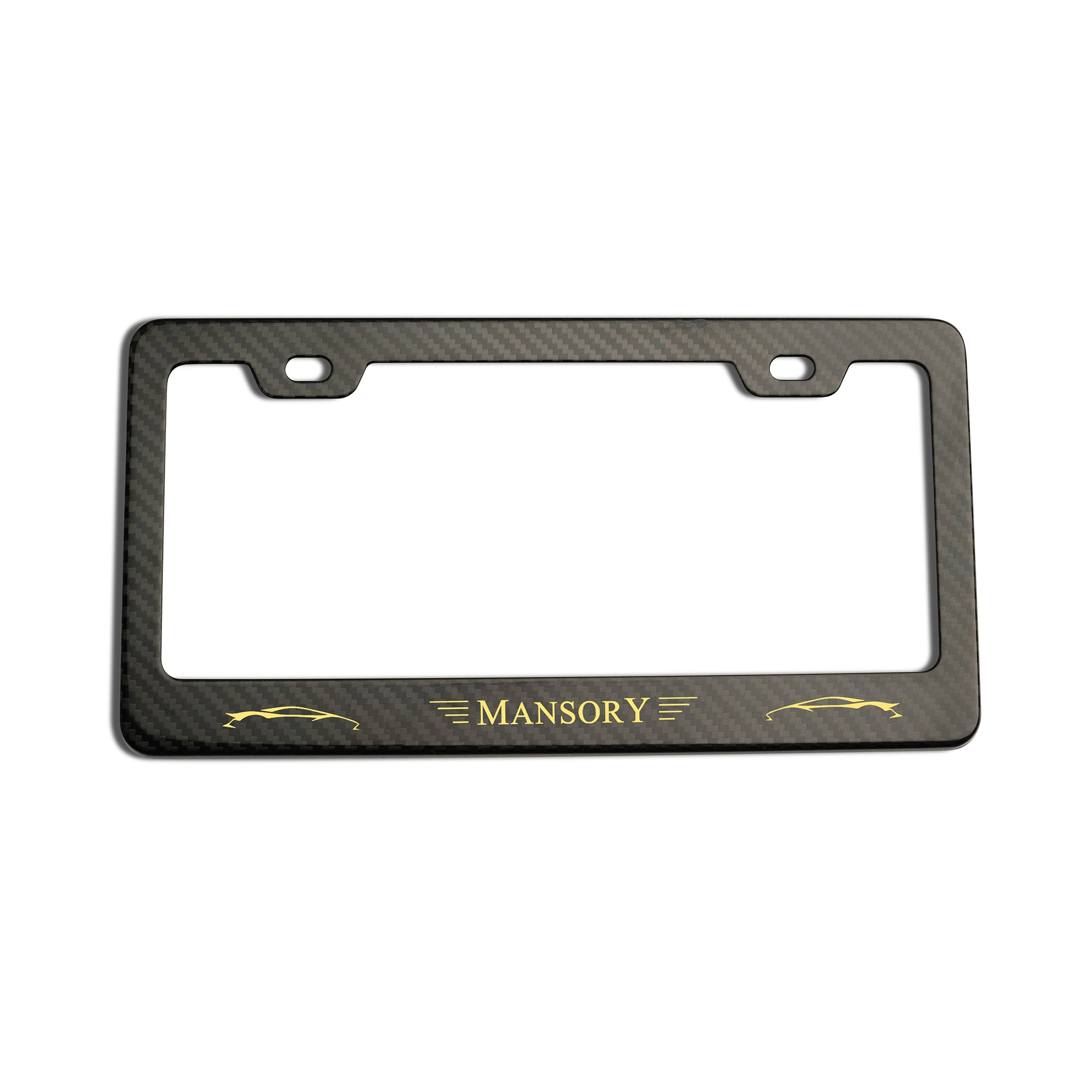 MANSORY Carbon Kennzeichenhalter – US Edition (Ein Set)