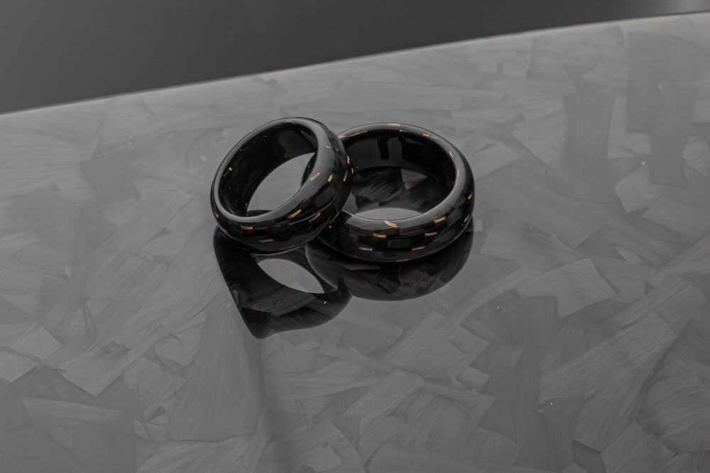 Mansory carbon ring with gold wire - MANSORY Boutiqe